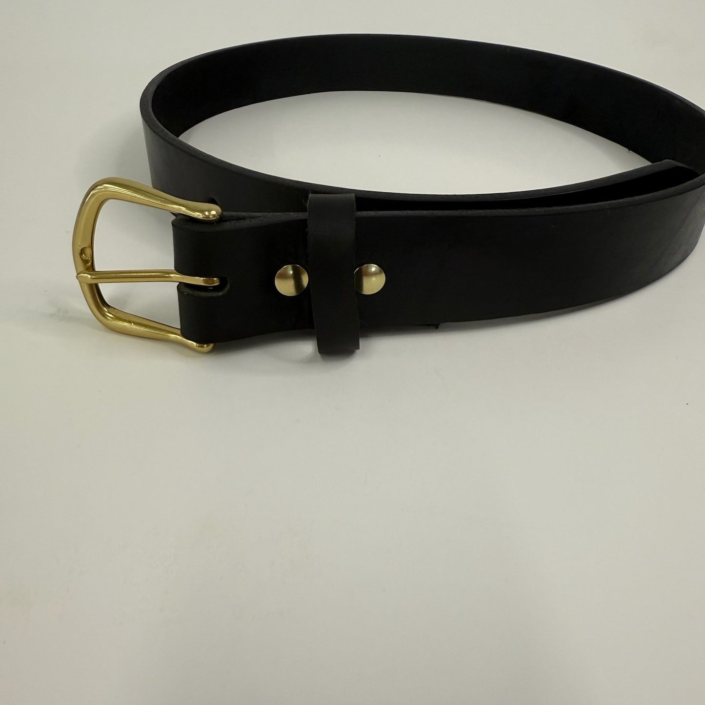 workhorse with gold hardware on a white background