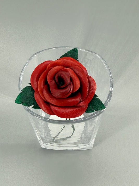 Leather Valentines Day Rose